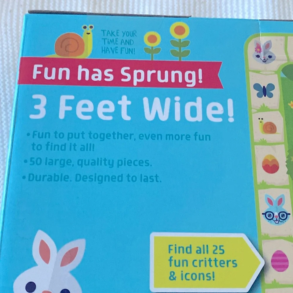 Chuckle and Roar Easter seek and find floor puzzle